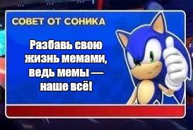 Даже Соник знает