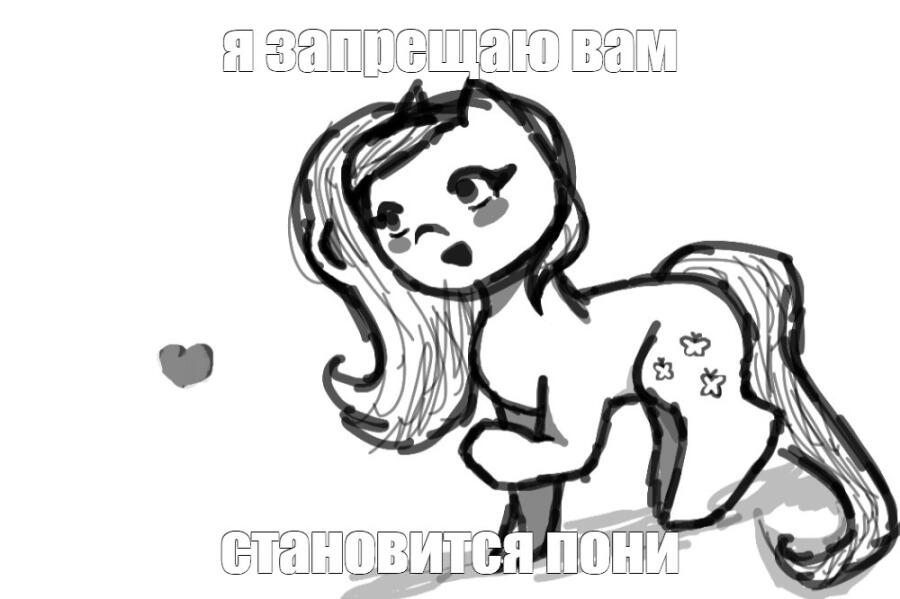 пов Флатер Шуш решила быть одной пони среди лошадей 
: