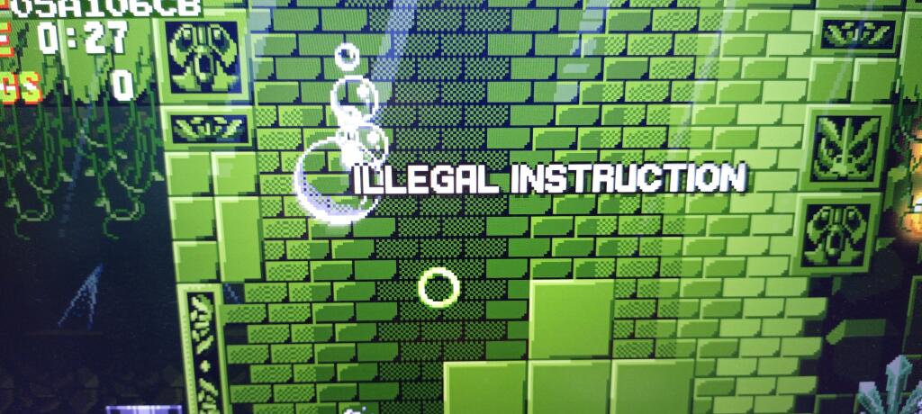 Illegal instruction в sonic 3 air? Ха, ха.. ха?