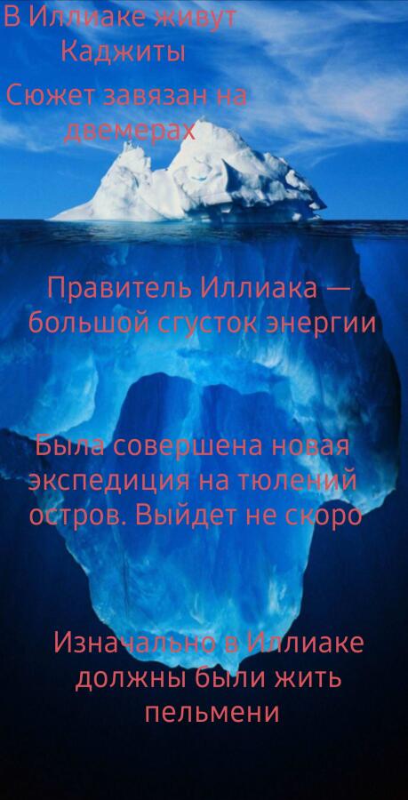 Решил сделать Иллиакский айсберг