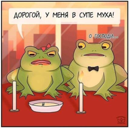 Простите за неактивность(  Вот вам комикс с лягушками)
