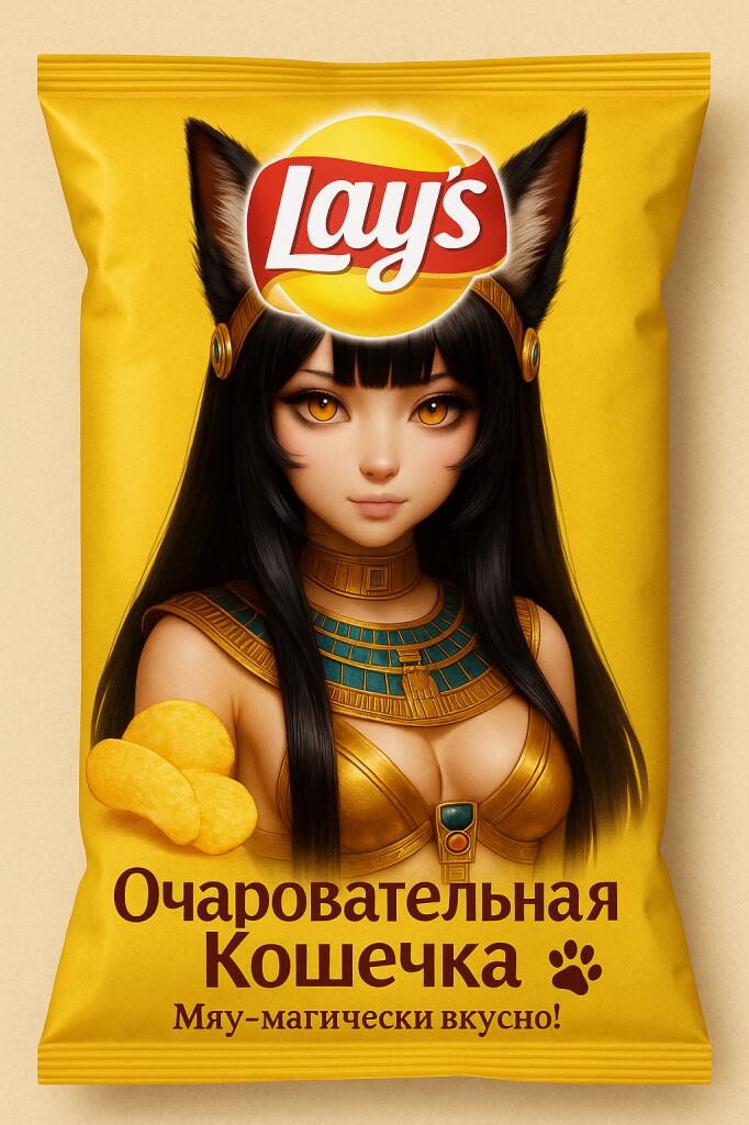Lay's со вкусом очаровательная кошечка.