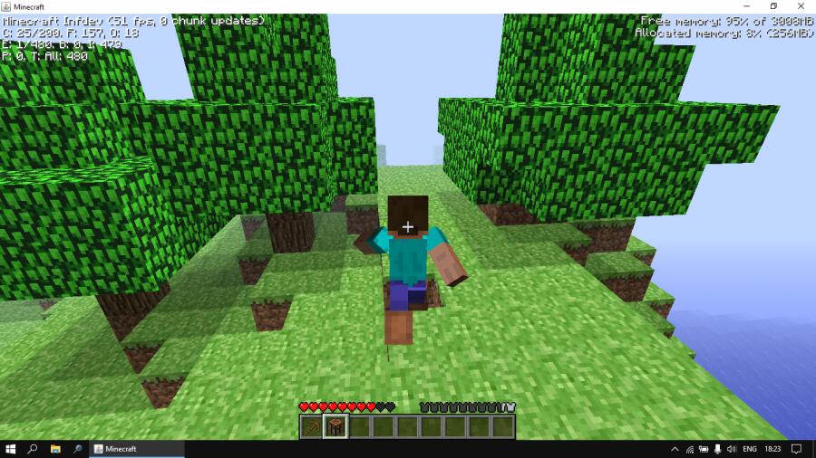 Как вам Minecraft Infdev? 
Это с моей камеры
