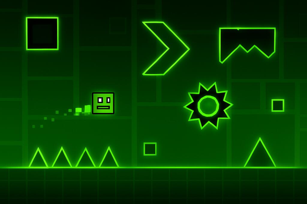 Попросил чат GPT чтоб нарисовал geometry dash...