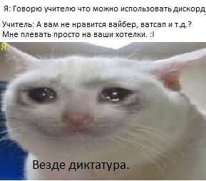 Диктатура везде! D:<  Даже в школе!