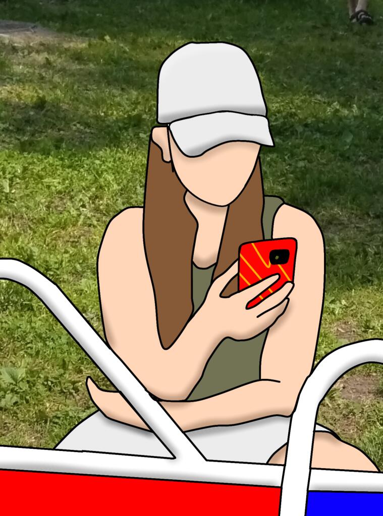 Нарисовал в лагере)