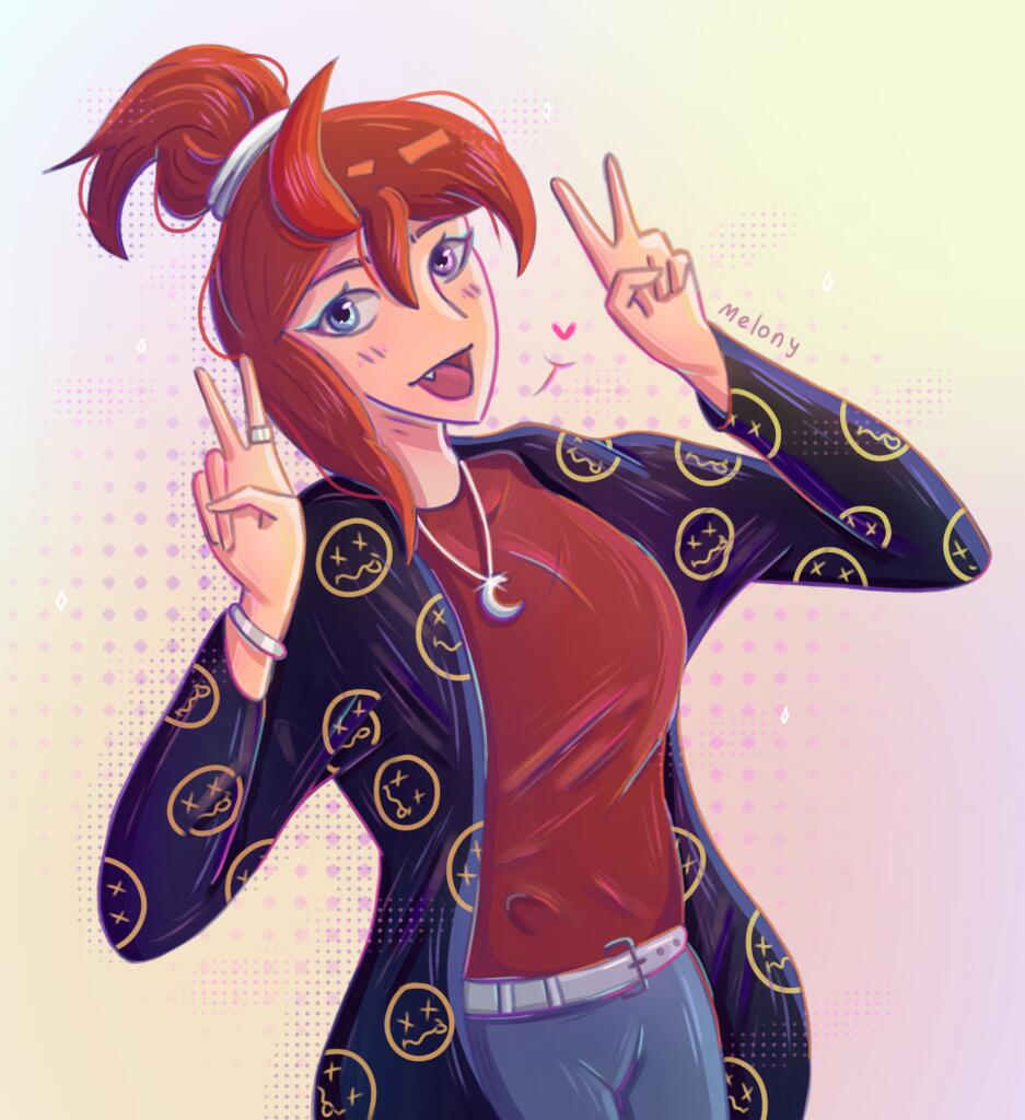 Рисунок для Мелони готов! ^^
Не, ну Мелони конфетка 🍬