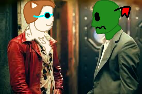 - почему мы так похожи? - может мы... один человек.