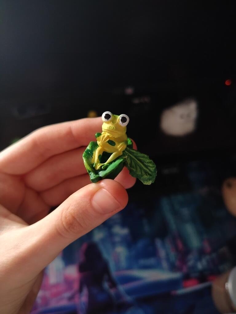 С Рождеством, мои чуваки!✨🐸
Хочу уплыть от проблем на кувшинке, как эта лягушечка:'3