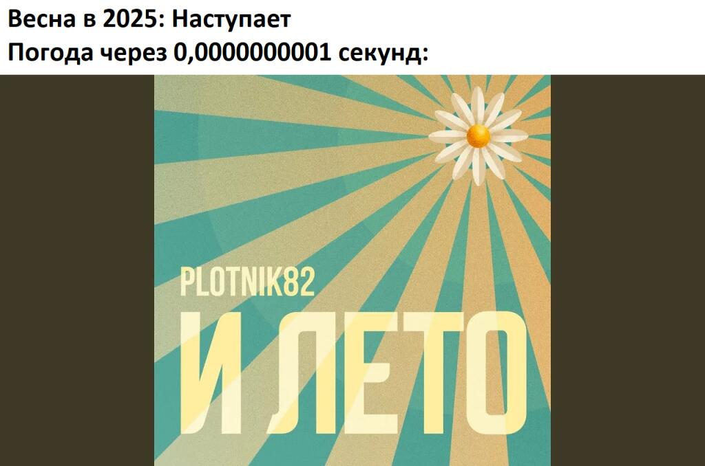 Чисто погода в 2025