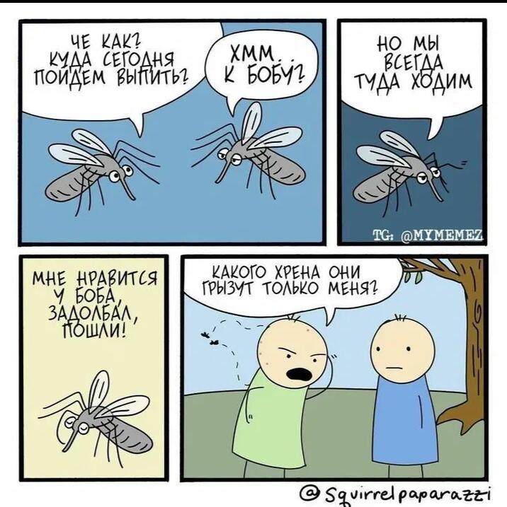Комикс про комаров: