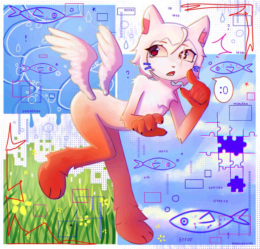 На dtiys ✨
Мяу) чуть не стала фурри фембойчиком... (￣m￣）
(первый рисунок мой, второй VELAR.png)