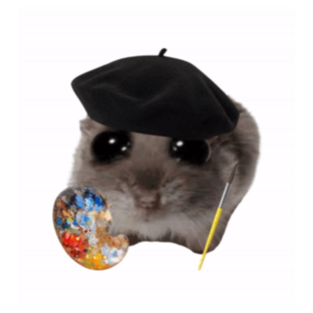 Хомячок и коте;)