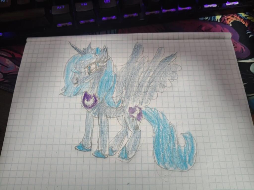 Продолжаю рисовать всякие арты. На сей раз Принцесса Луна из MLP