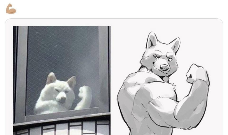 Какой крутой пёсель 💪
