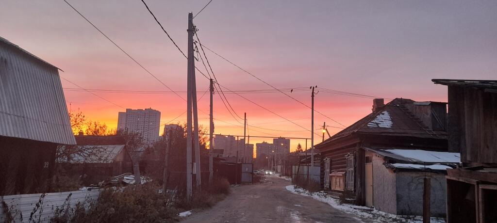 Просто фото красивого рассвета в 7 утра