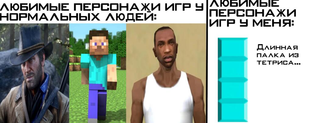 Любимые персонажи игр: