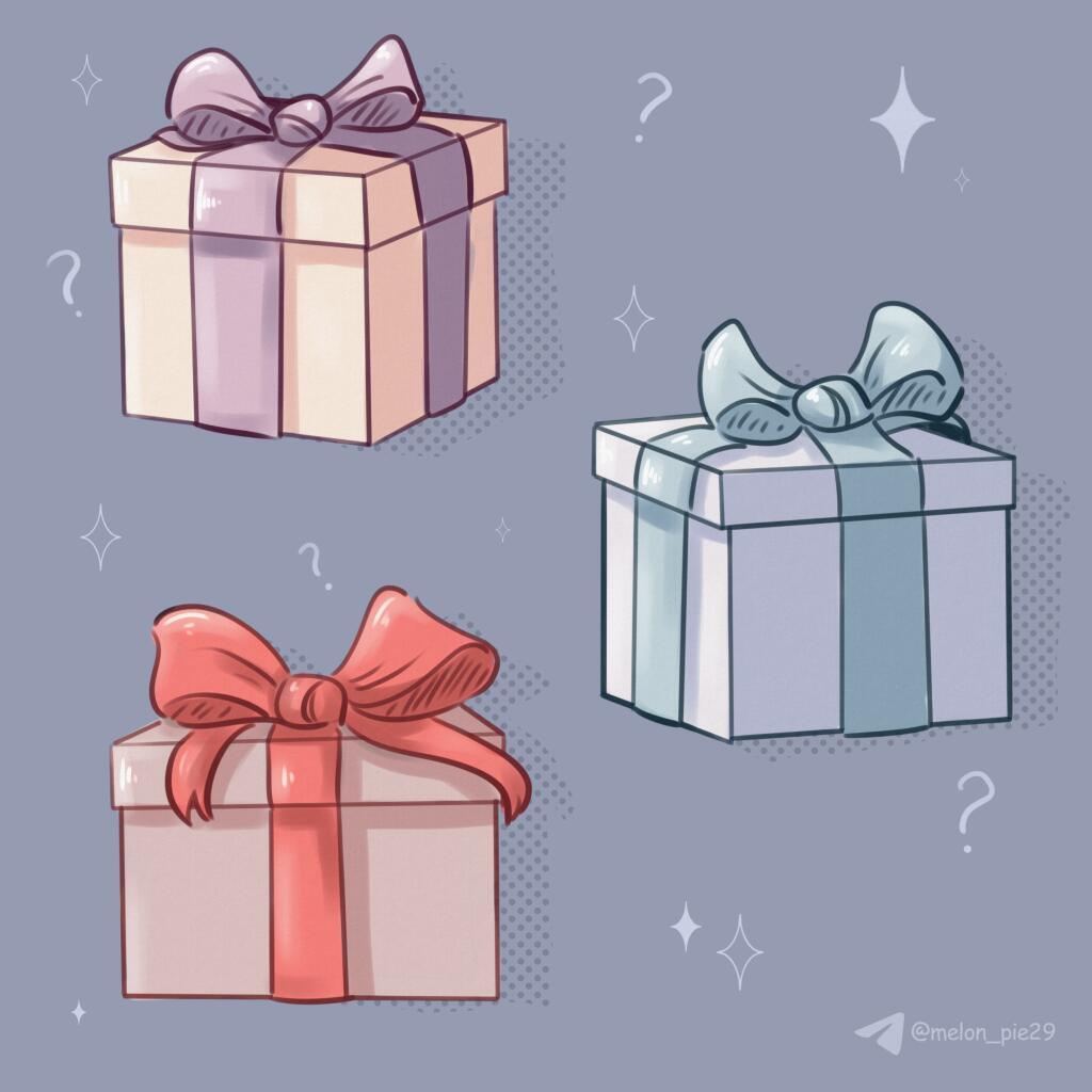 Коробочки^^ Интересно, что же в них будет?)