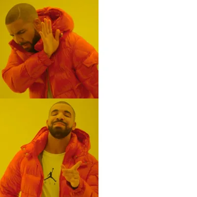 Шаблон мема «Дрейк»